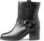 Newd Tamaris Laarsjes van leer in bikerlook - Thumbnail 1