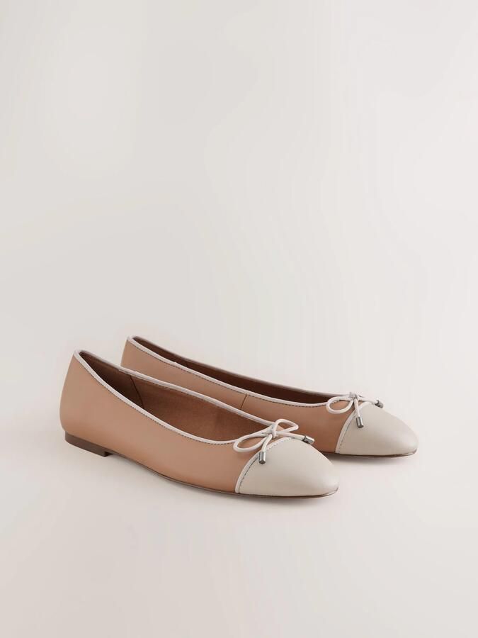 Next Dames Forever Comfort ballerina's met ronde neus Bruin - Foto 3