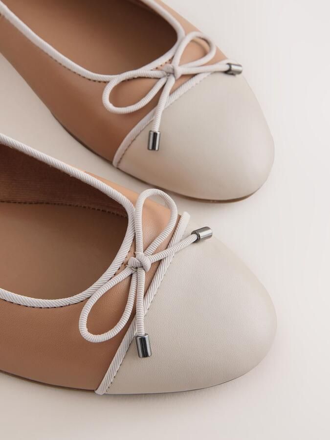 Next Dames Forever Comfort ballerina's met ronde neus Bruin - Foto 6