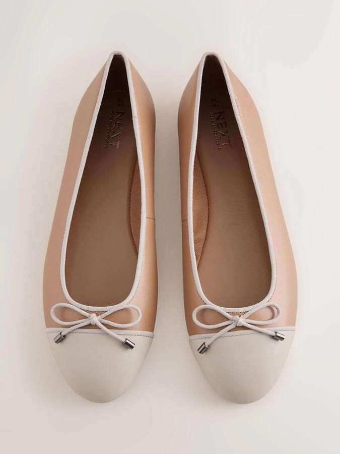 Next Dames Forever Comfort ballerina's met ronde neus Bruin - Foto 5