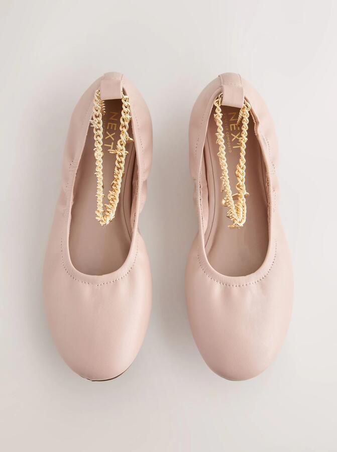 Next Dames Forever Comfort Ballerina s met zachte ronde neus en enkelbandje Roze - Foto 3