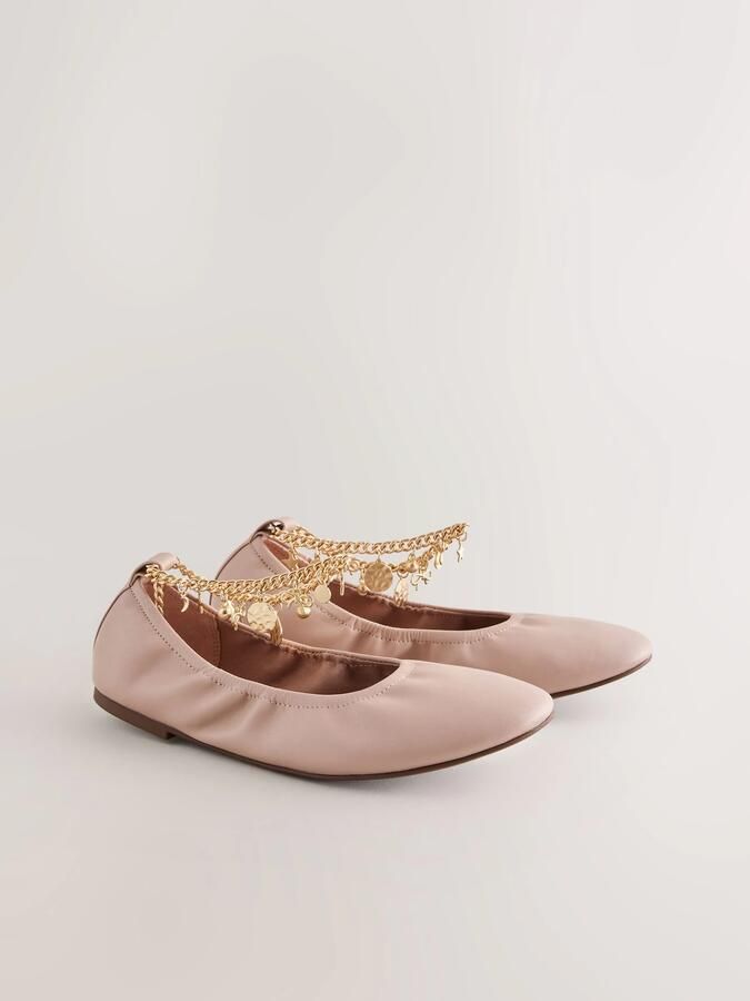 Next Dames Forever Comfort Ballerina s met zachte ronde neus en enkelbandje Roze - Foto 2
