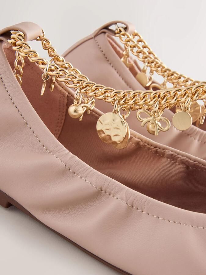 Next Dames Forever Comfort Ballerina s met zachte ronde neus en enkelbandje Roze - Foto 4