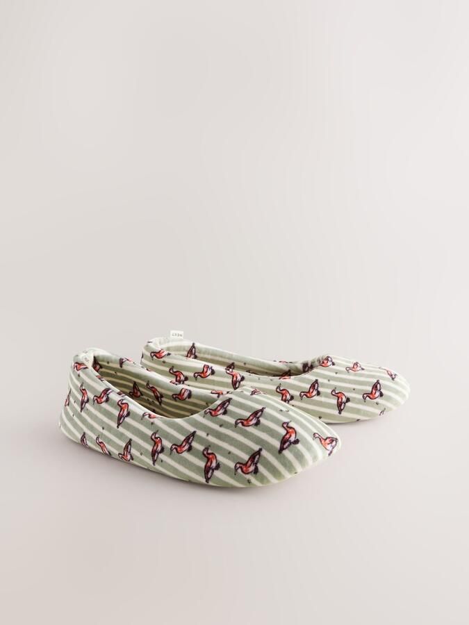 Next Dames Ballerina's met print Groen - Foto 5