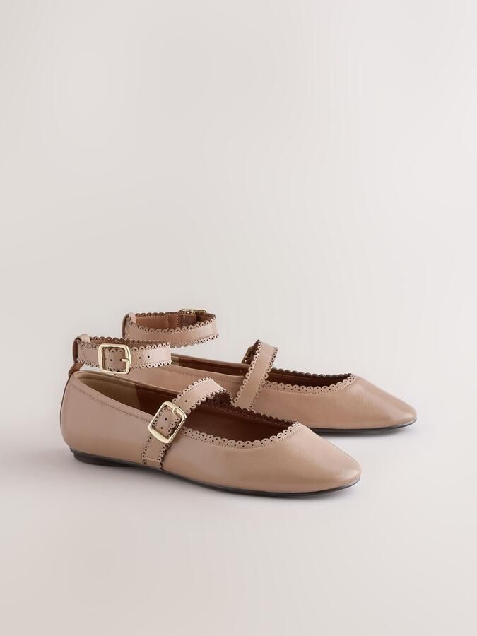Next Ballerina met riempjes 'Forever Comfort' beige - Foto 5