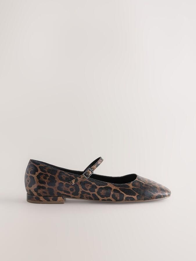 Next Ballerina met riempjes 'Forever Comfort' bruin zwart - Foto 4