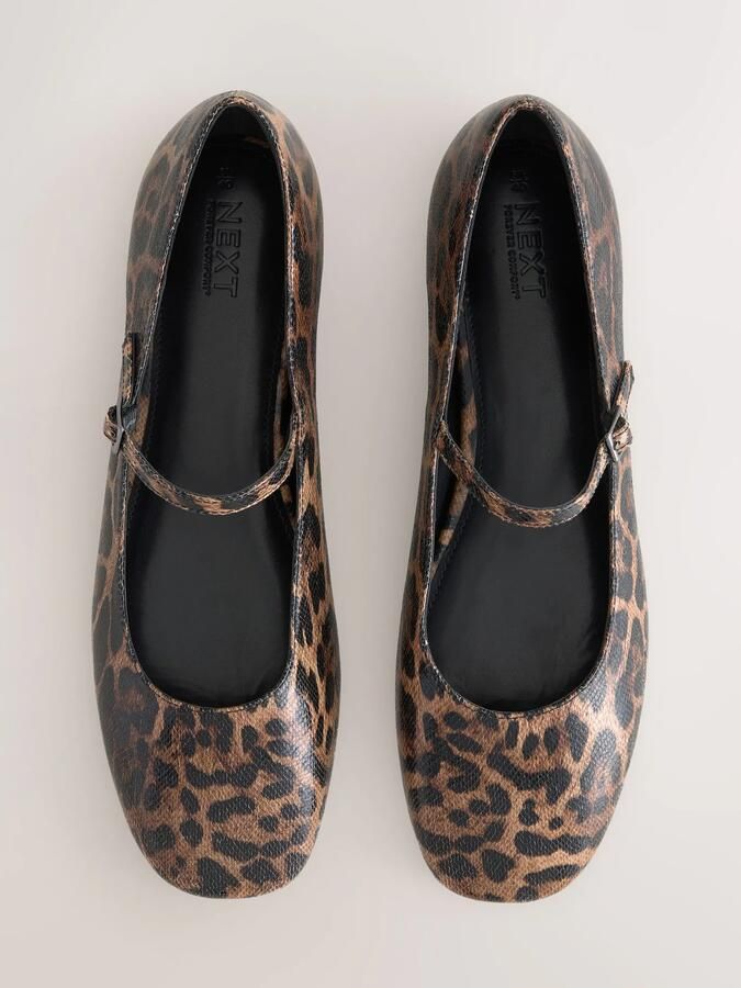 Next Ballerina met riempjes 'Forever Comfort' bruin zwart - Foto 5