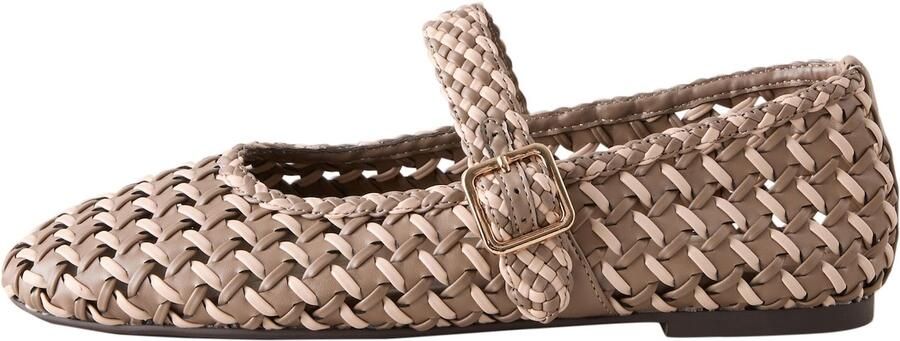 Next Ballerina met riempjes 'Forever Comfort' chamois lichtbeige