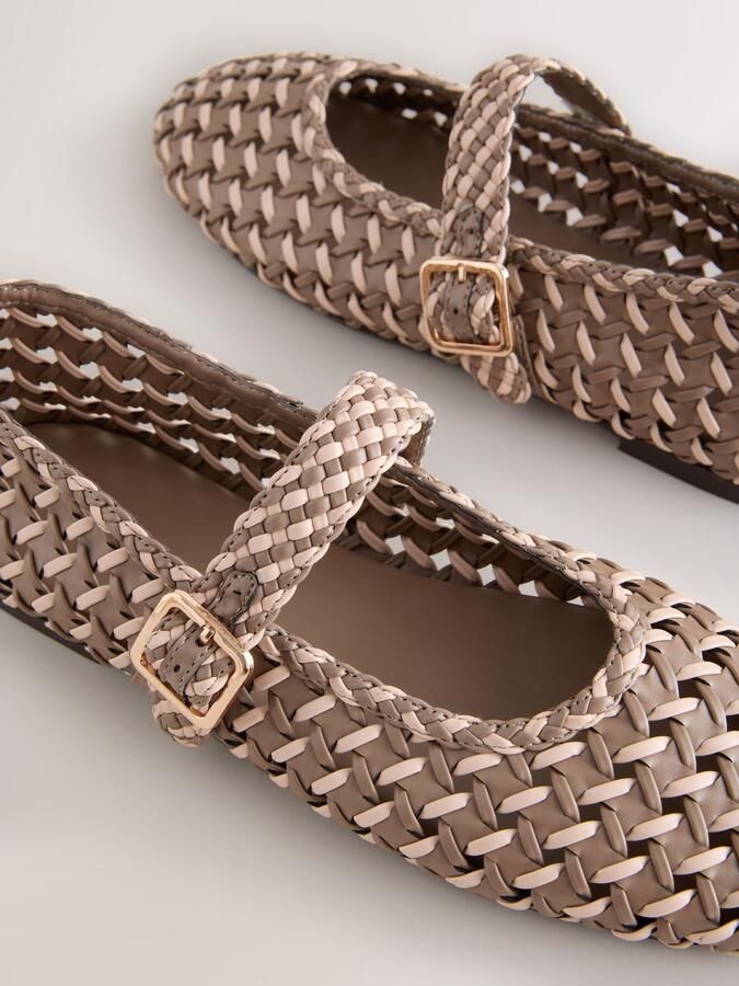Next Ballerina met riempjes 'Forever Comfort' chamois lichtbeige - Foto 3