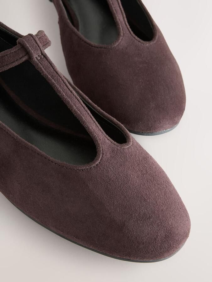 Next Ballerina met riempjes 'Forever Comfort' chocoladebruin - Foto 5