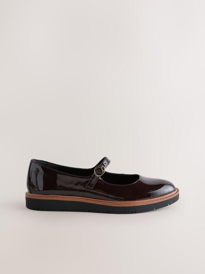 Next Ballerina met riempjes 'Forever Comfort ' donkerbruin - Foto 2