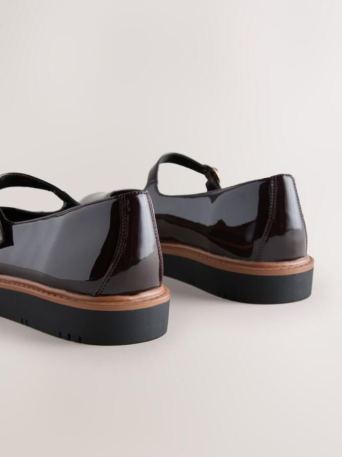 Next Ballerina met riempjes 'Forever Comfort ' donkerbruin - Foto 3