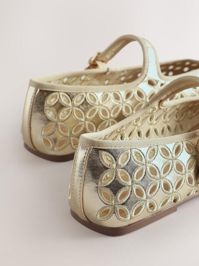 Next Ballerina met riempjes 'Forever Comfort' goud - Foto 2