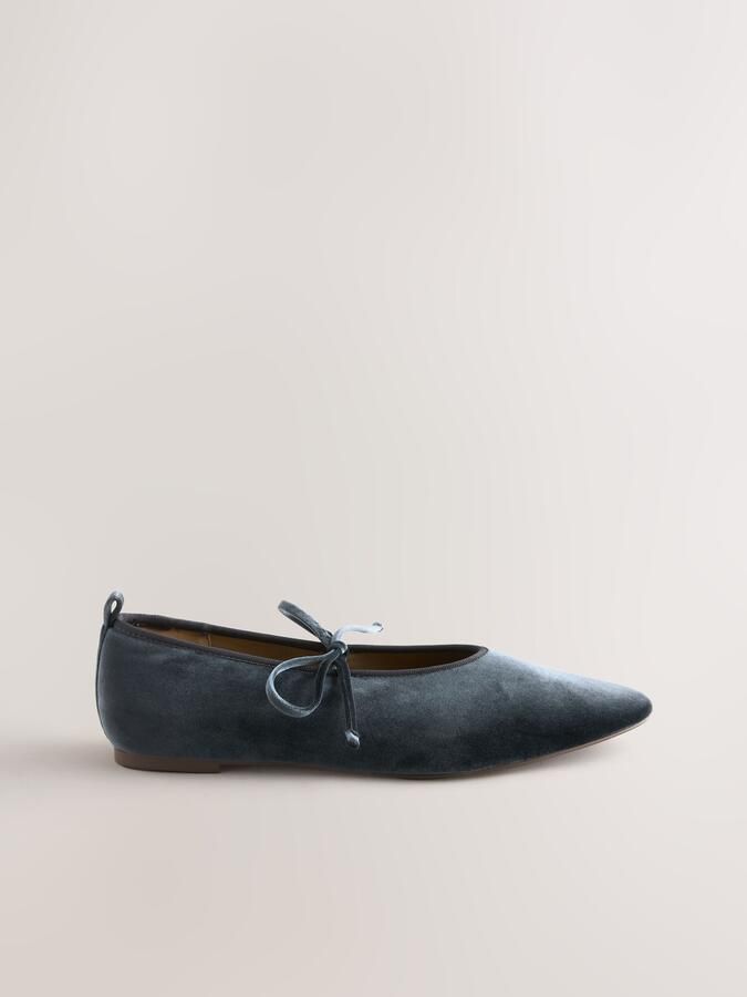 Next Dames Forever Comfort fluwelen Mary Jane-schoenen Grijs - Foto 2