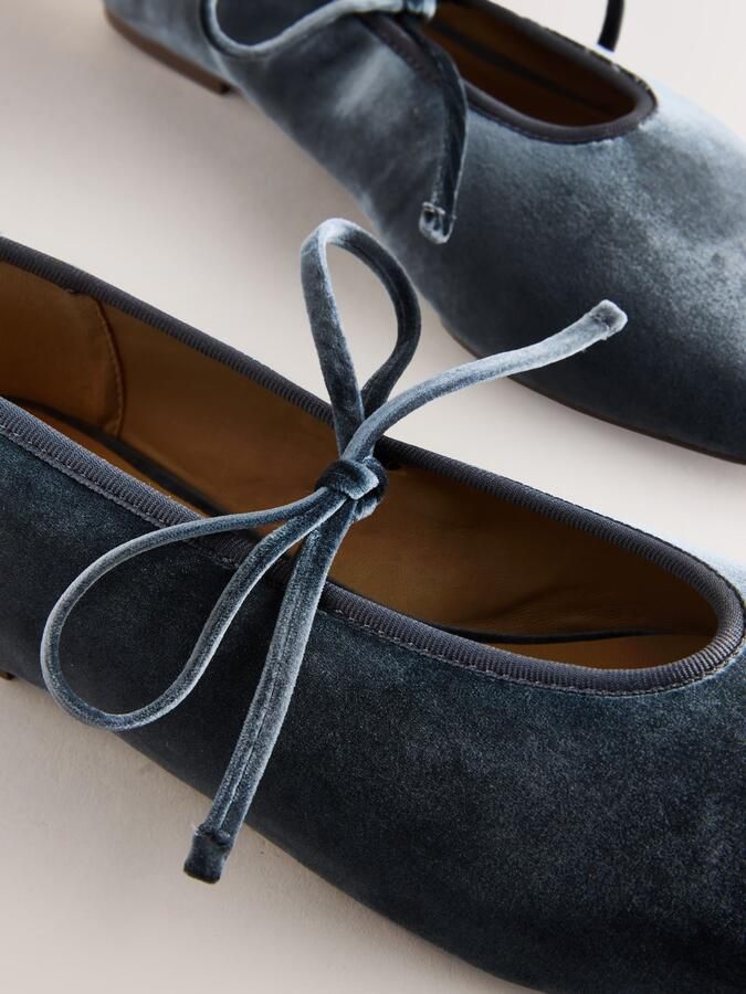 Next Dames Forever Comfort fluwelen Mary Jane-schoenen Grijs - Foto 5