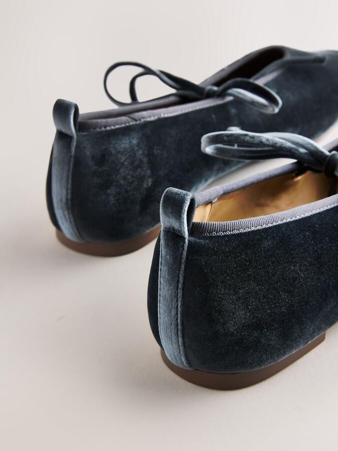 Next Dames Forever Comfort fluwelen Mary Jane-schoenen Grijs - Foto 3