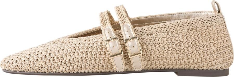 Next Ballerina met riempjes 'Forever Comfort' lichtbeige