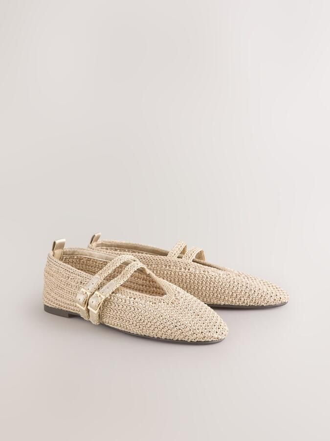 Next Ballerina met riempjes 'Forever Comfort' lichtbeige - Foto 6