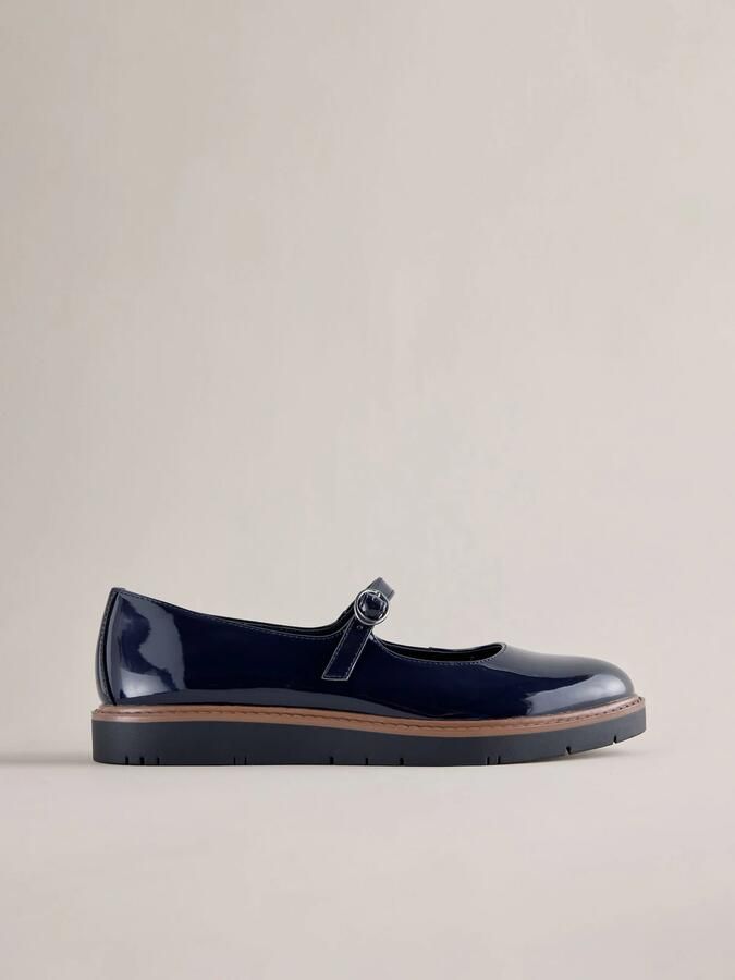 Next Ballerina met riempjes 'Forever Comfort' navy - Foto 4