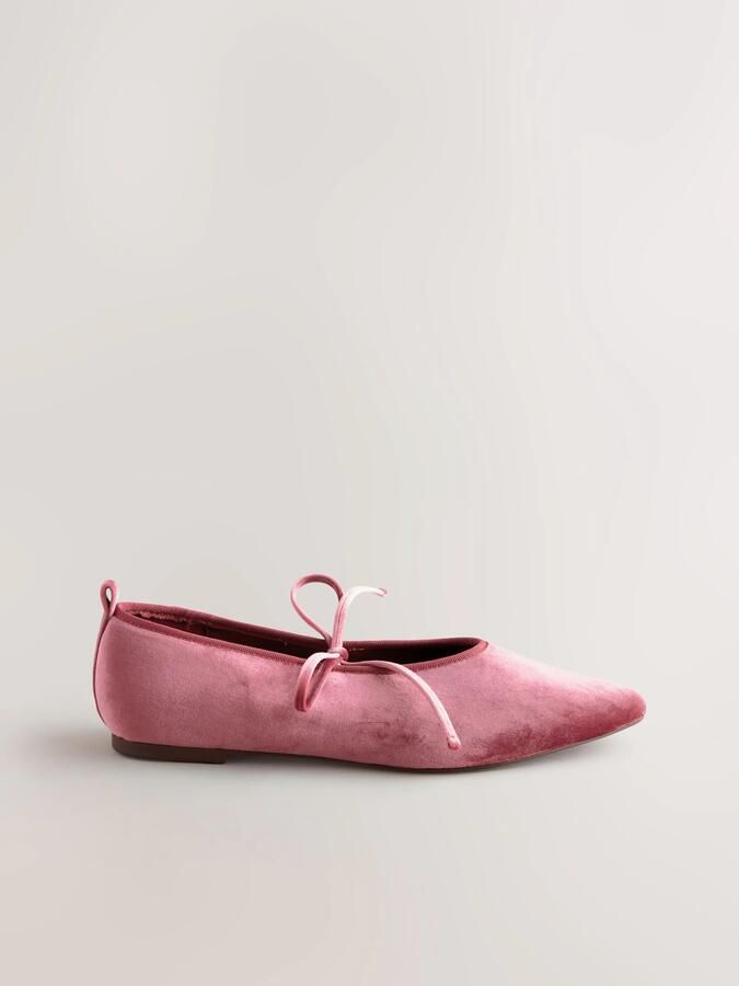 Next Ballerina met riempjes 'Forever Comfort' oudroze - Foto 2