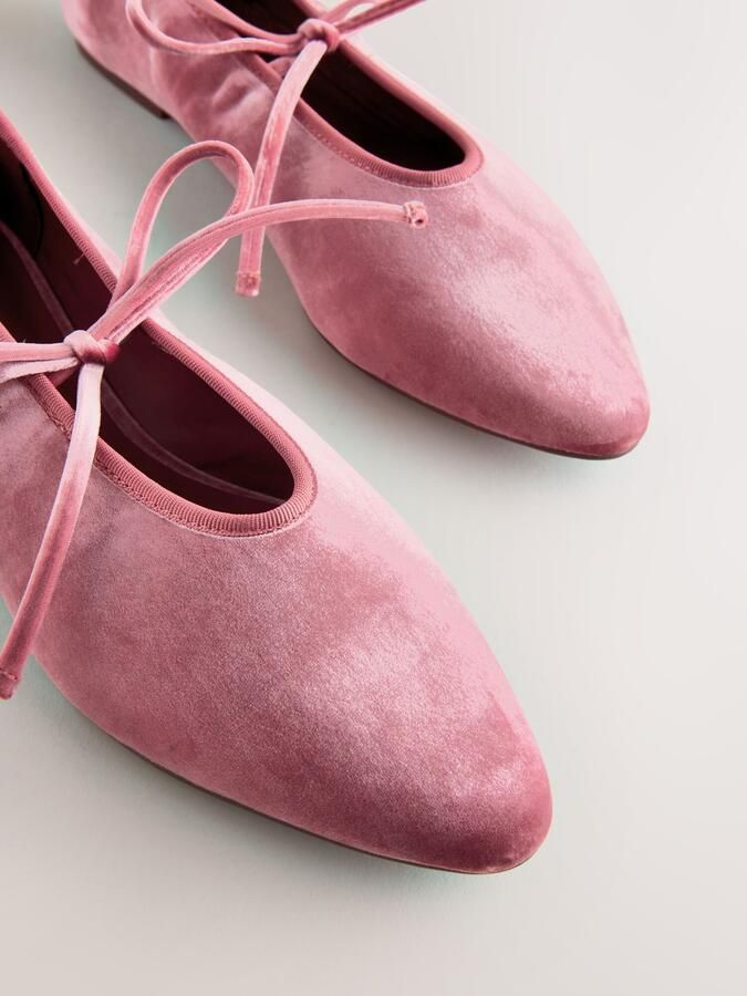 Next Ballerina met riempjes 'Forever Comfort' oudroze - Foto 3