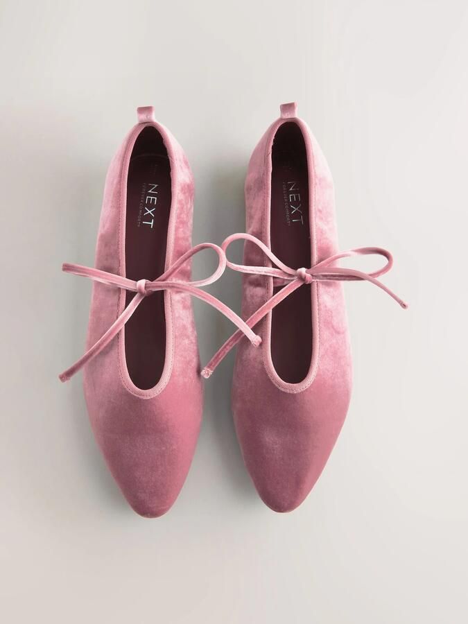 Next Ballerina met riempjes 'Forever Comfort' oudroze - Foto 5