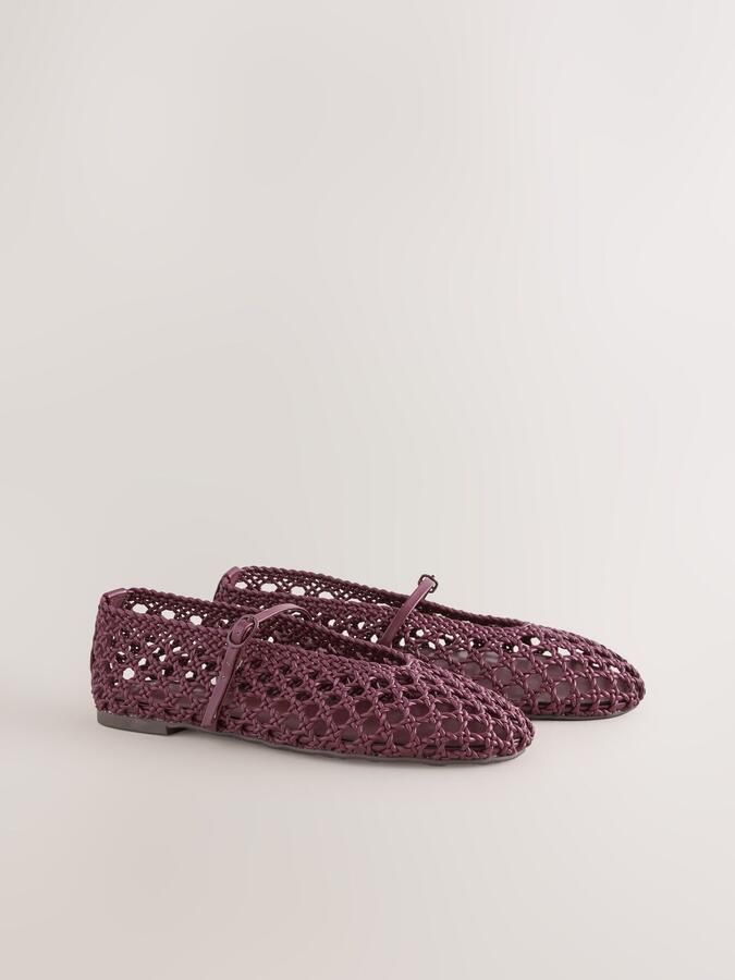 Next Dames Forever Comfort geweven Mary-Jane schoenen Rood - Foto 6