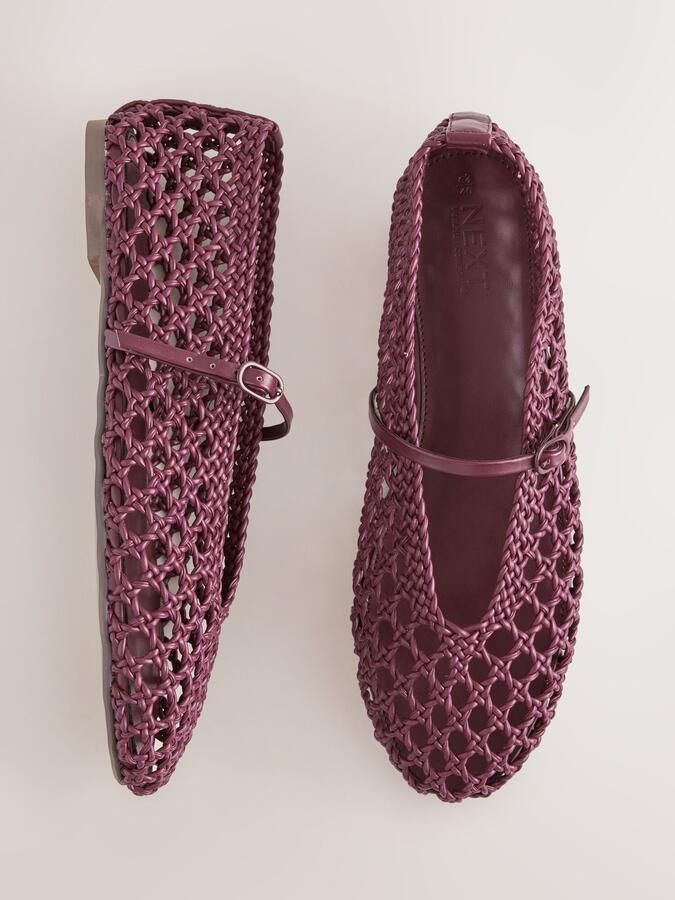 Next Dames Forever Comfort geweven Mary-Jane schoenen Rood - Foto 2