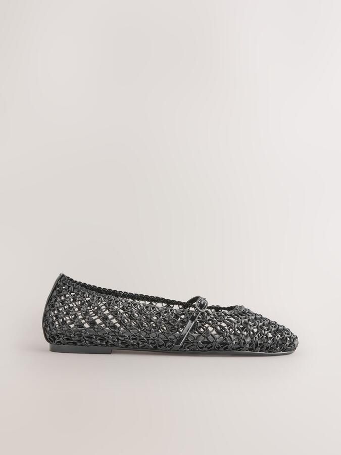 Next Ballerina met riempjes 'Forever Comfort' zwart - Foto 5