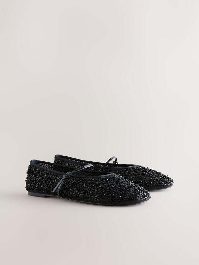 Next Ballerina met riempjes 'Forever Comfort' zwart - Foto 3
