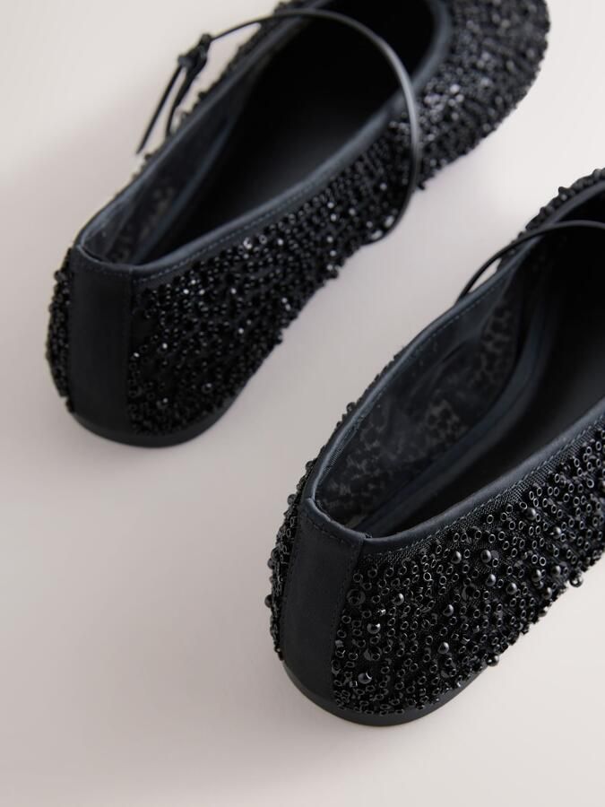 Next Ballerina met riempjes 'Forever Comfort' zwart - Foto 4