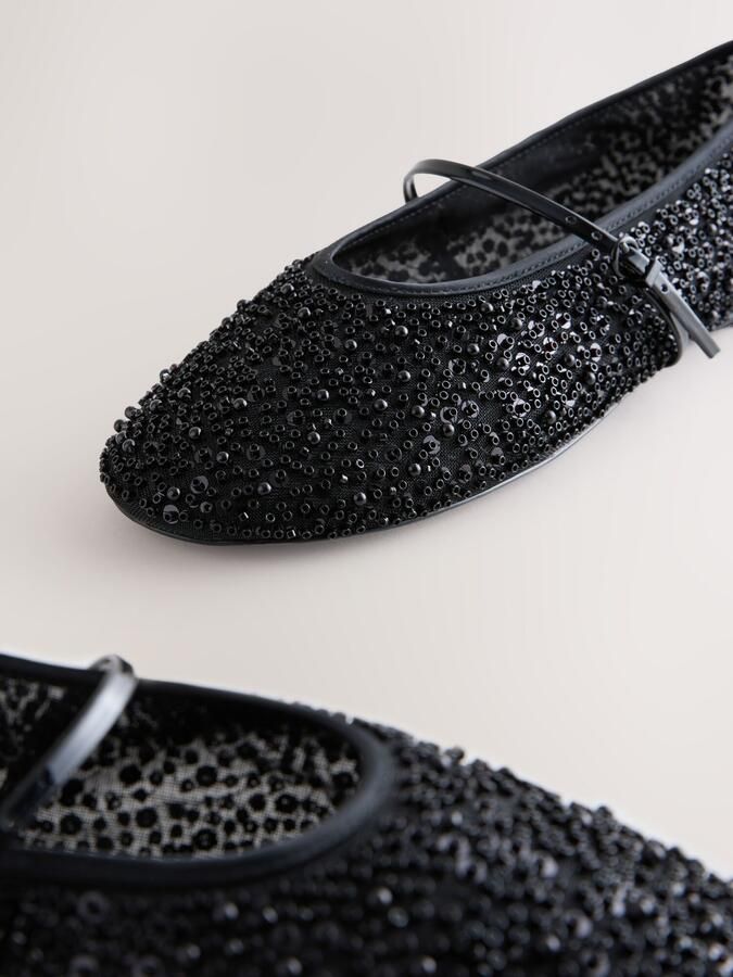 Next Ballerina met riempjes 'Forever Comfort' zwart - Foto 5
