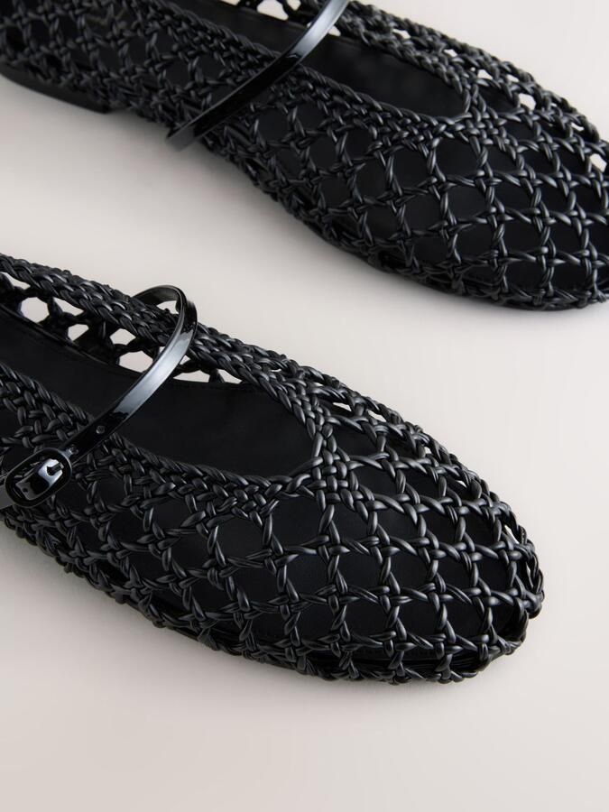 Next Ballerina met riempjes 'Forever Comfort' zwart - Foto 4