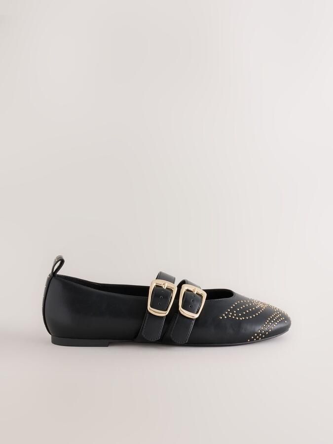 Next Ballerina met riempjes 'Forever Comfort' zwart - Foto 4