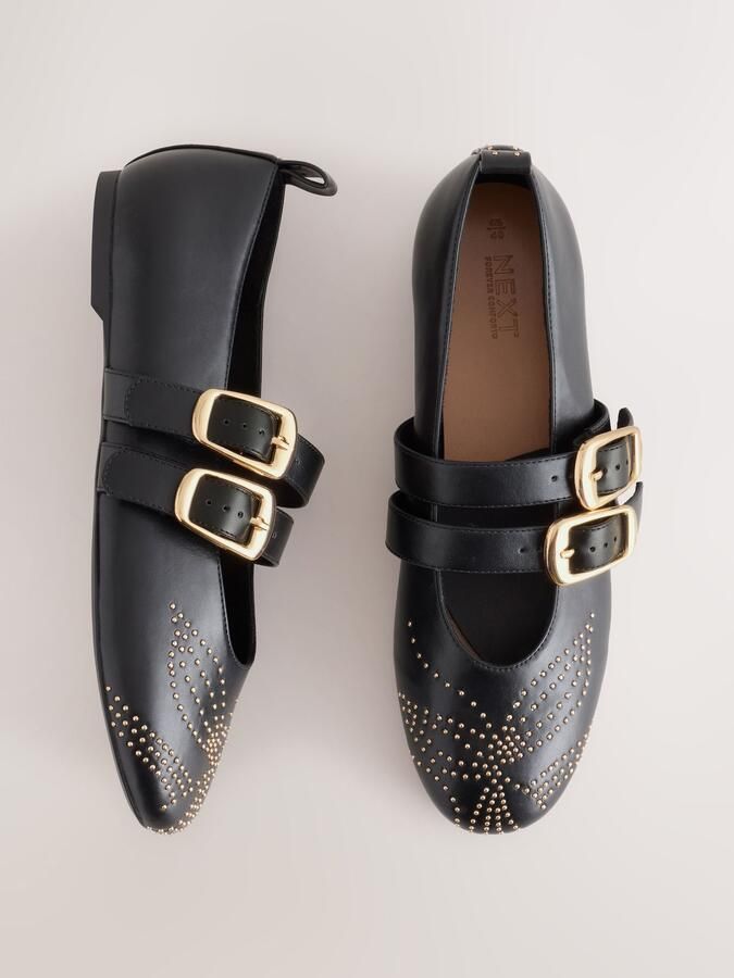 Next Ballerina met riempjes 'Forever Comfort' zwart - Foto 5
