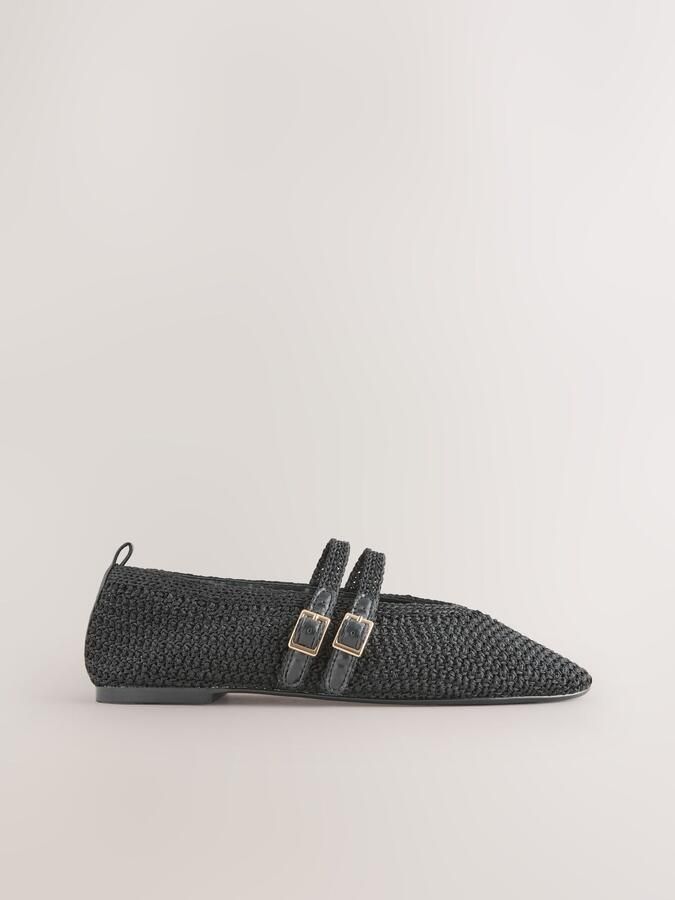 Next Ballerina met riempjes 'Forever Comfort' zwart - Foto 4