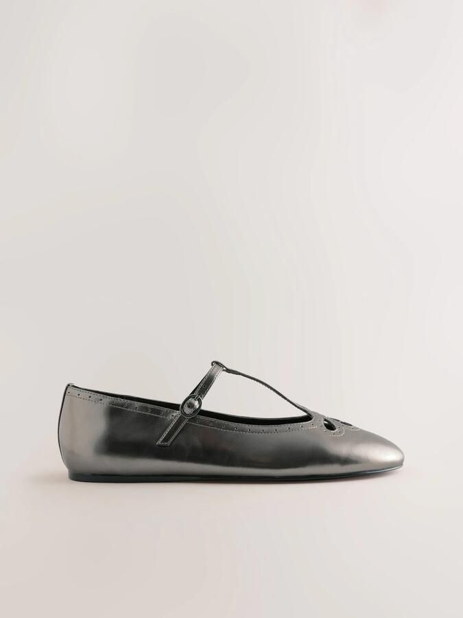 Next Dames Forever Comfort leren Mary Jane-schoenen Bruin - Foto 6