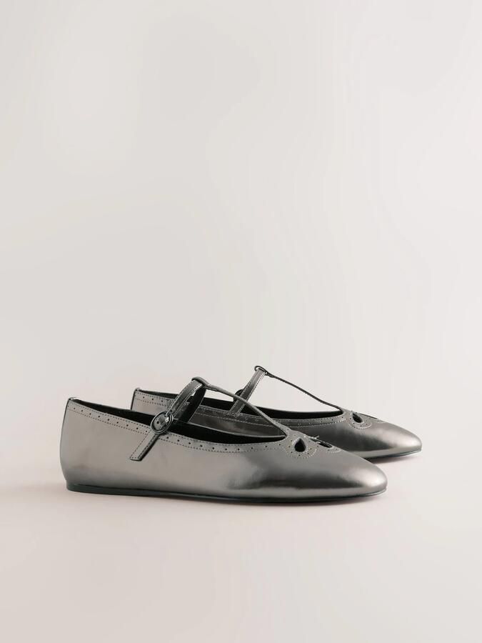 Next Dames Forever Comfort leren Mary Jane-schoenen Bruin - Foto 2