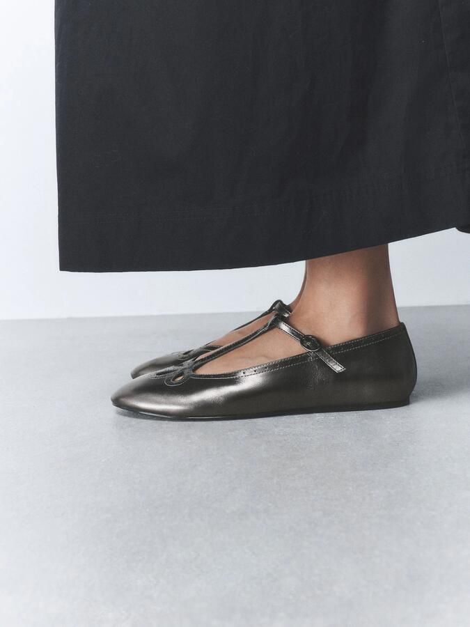 Next Dames Forever Comfort leren Mary Jane-schoenen Bruin - Foto 3
