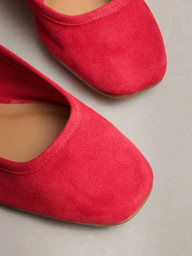 Next Dames N. Premium suède Mary Jane-schoenen Rood - Foto 5
