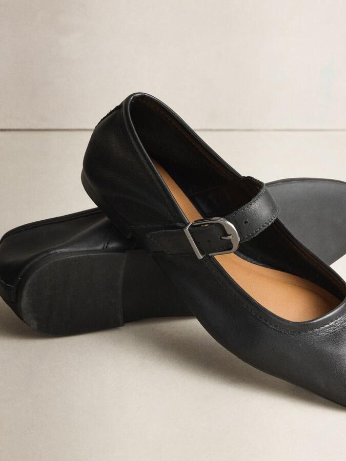 Next Dames N. Premium suède Mary Jane-schoenen Zwart - Foto 3