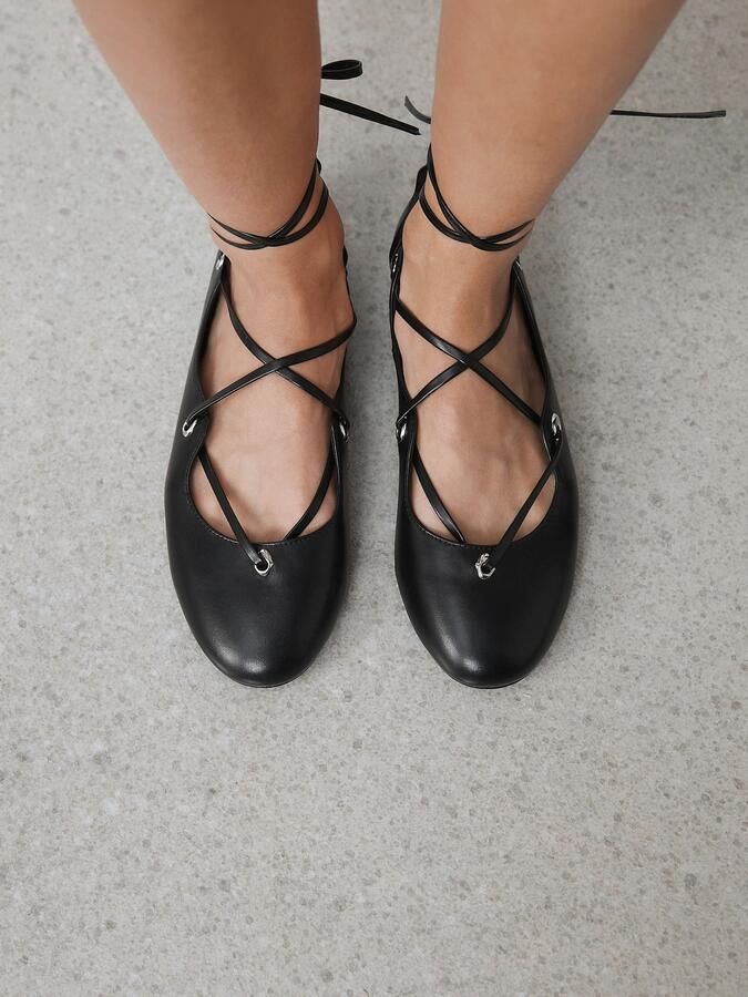 Next Dames Forever Comfort leren Ghillie-schoenen Zwart - Foto 3
