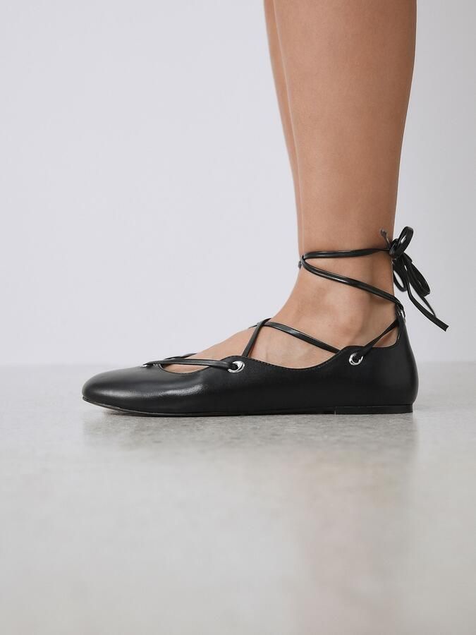 Next Dames Forever Comfort leren Ghillie-schoenen Zwart - Foto 5