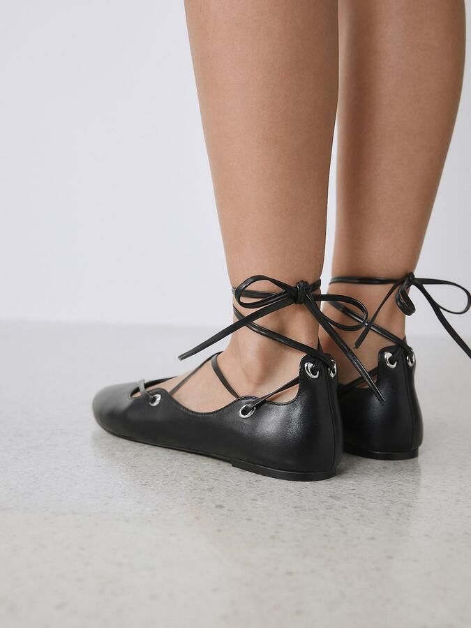 Next Dames Forever Comfort leren Ghillie-schoenen Zwart - Foto 6