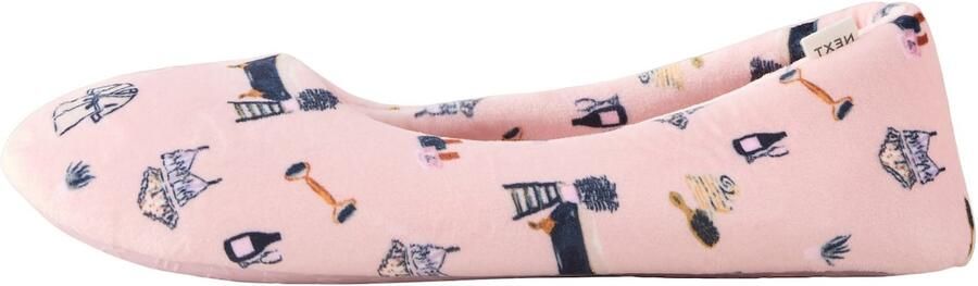 Dames ballerina pantoffels met print