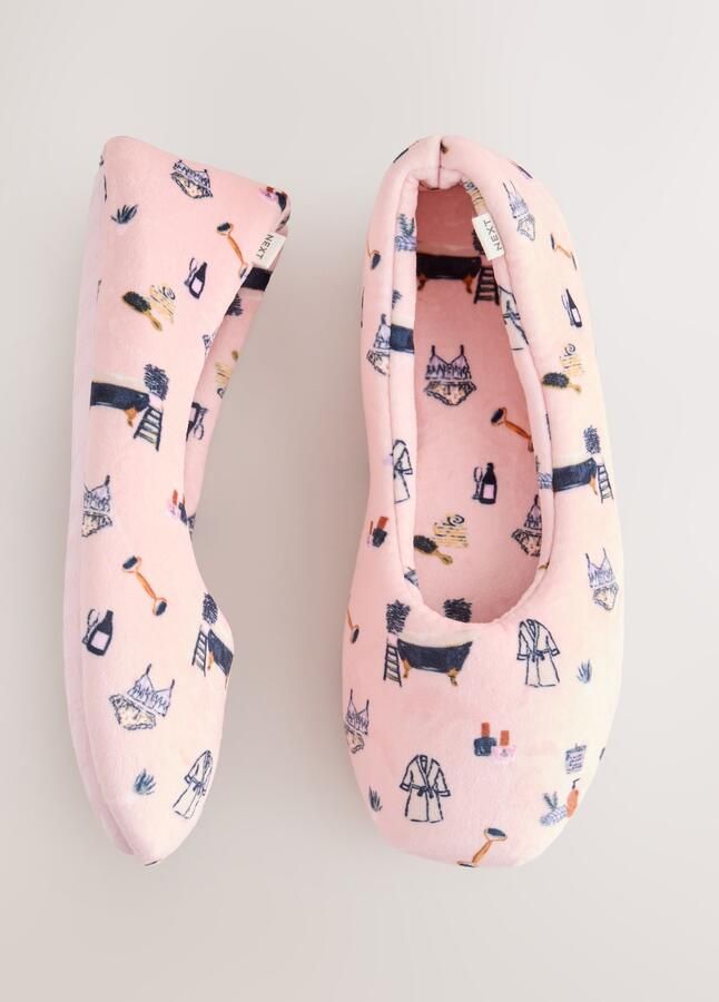 Dames ballerina pantoffels met print - Foto 6