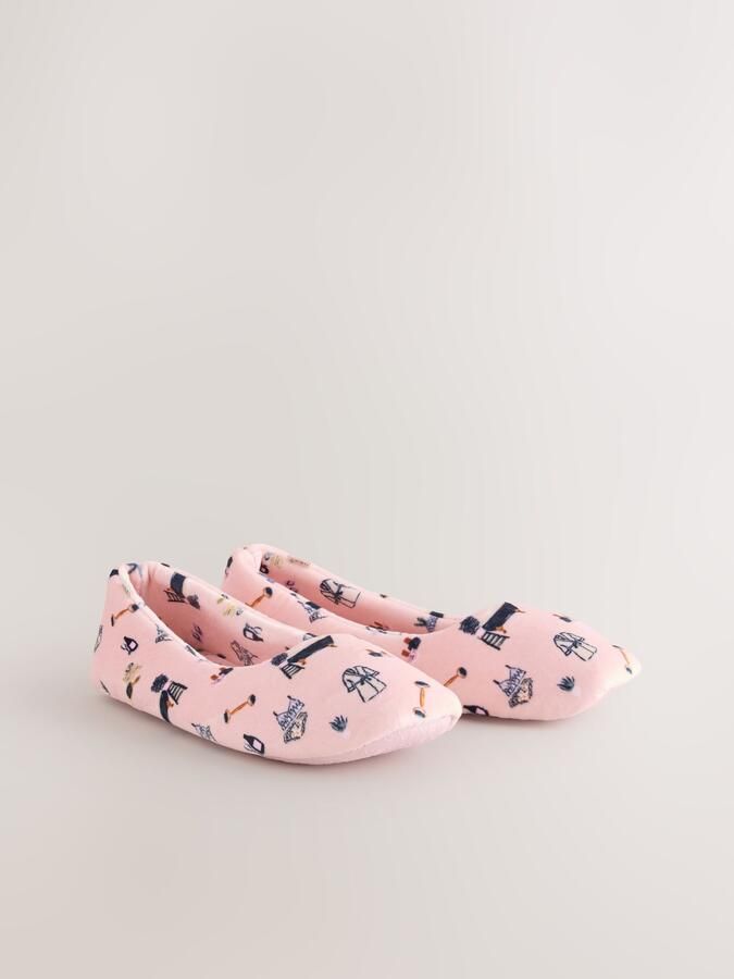 Dames ballerina pantoffels met print - Foto 2