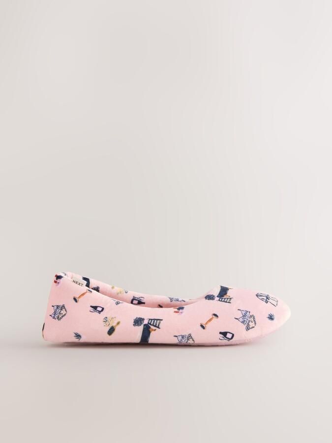 Dames ballerina pantoffels met print - Foto 3