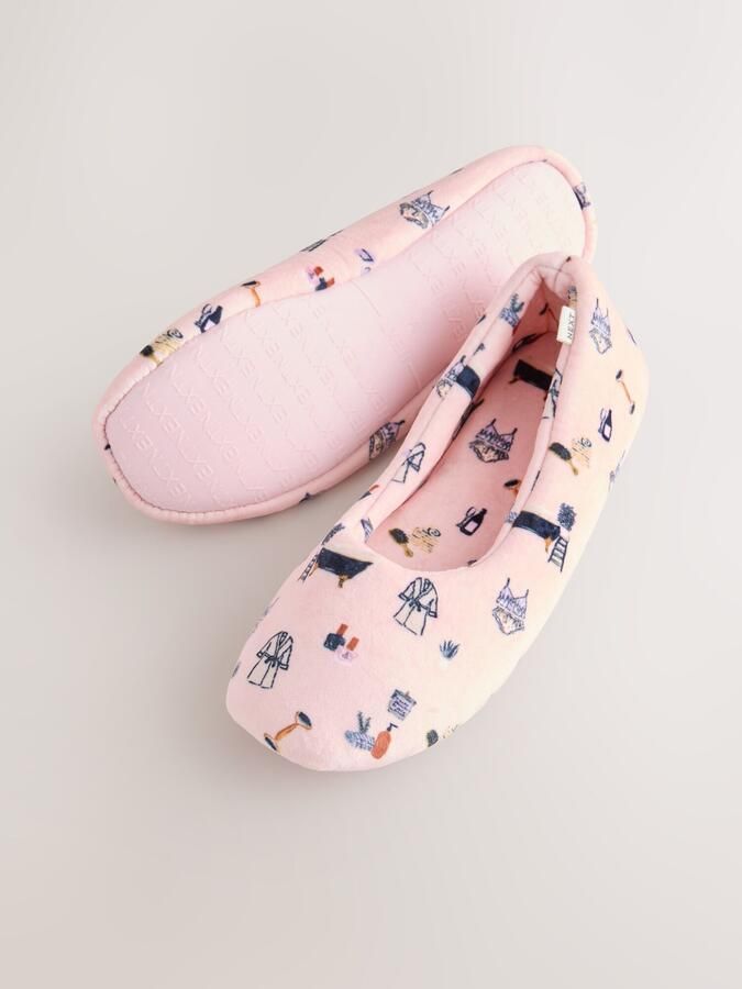 Dames ballerina pantoffels met print - Foto 5