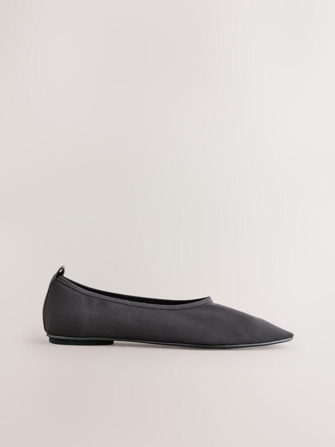 Next Dames Forever Comfort balletballerina s met hoge schacht van mesh Bruin - Foto 2